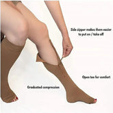 Zipper Compression Socks for Men Women